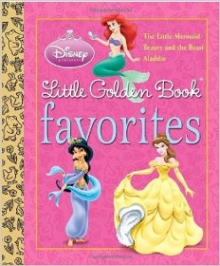 Little Golden Book Favorites- The Little Mermaid, Beauty and the Beast, Adaddin